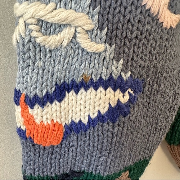 Christopher & Banks Vintage Embroidered Storybook Seasons Cardigan Sweater Large - Picture 13 of 16